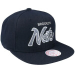 Mitchell & Ness NBA Brooklyn Nets Team Script 2.0 Snapback Nets Cap HHSS3280-BNEYYYYPPPBLCK OSFM