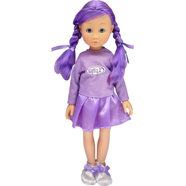 Dimian Bambolina 35 cm fialové vlasy