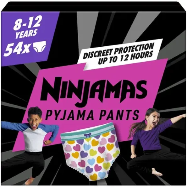 Pampers Plienkové nohavičky Ninjamas Girl XXXL