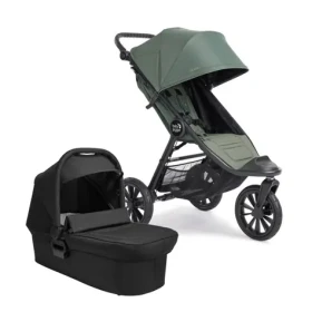 BabyJogger CITY ELITE 2 set 2v1 (kočík + korba) BRIAR GREEN + OPULENT BLACK (BJ2151157SET)