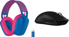 Logitech G435 Niebieskie (981-001062) + G PRO X SuperLight 2 (910-006630)