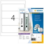 Herma Etikety na zakladače 192x59 mm / biele, krycie / 100 listov / 400 ks (4291)