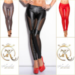 Sexy KouCla leggings with net-applications