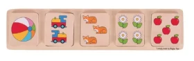 Bigjigs Toys Vkladacie puzzle počítanie