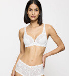 AMOURETTE - Limitovaná edícia čipkovanej podprsenky s kosticami značky Triumph WHITE 75D