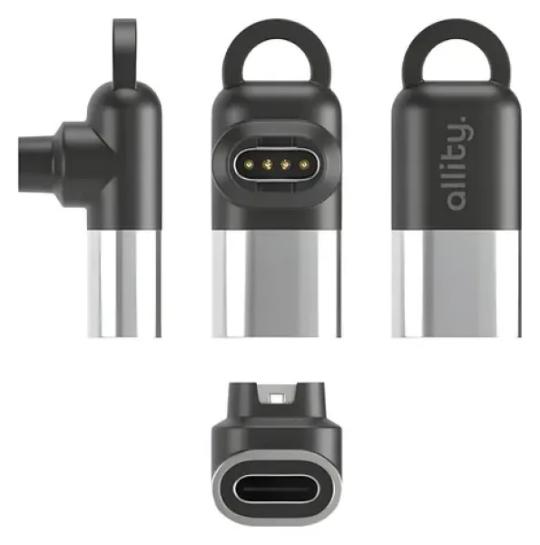 Allity AGA-161 Garmin/USB-C sivá / Adaptér / Na nabíjanie hodiniek Garmin / USB-C (GSM276070)