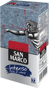 San Marco INTENSO 250 g / Mletá káva / 80% Arabica 20% Robusta (3259234021009)