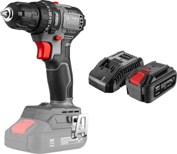 Graphite Wiertarko-wkrętarka Graphite 58GE139 18 V + akumulator 4 Ah z ładowarką 58GE132
