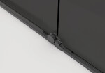 CERANO - Sprchová zástena Walk-in Medin Ľ/P - 8 mm - čierna matná, grafitové sklo - 160x195 - dvojdielna posuvná CER-478054