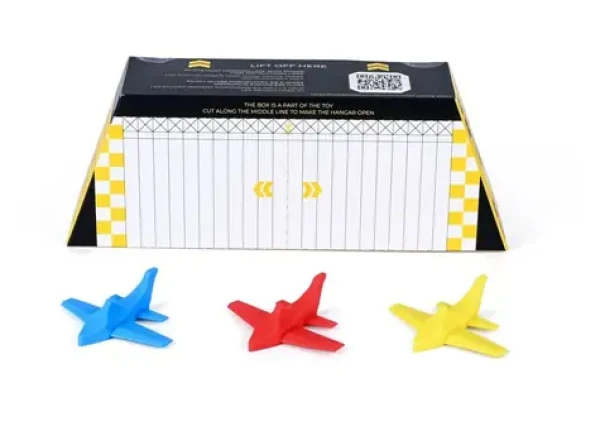 TODDLEROAD 2119 HANGÁR - 3 ergonomické lietadlá s funkčnou krabicou