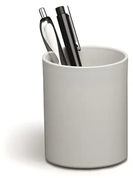 Durable ECO Stojanček na písacie potreby šedý / Stojanček na ceruzky / recyklovaný plast / O 8 cm (775910)