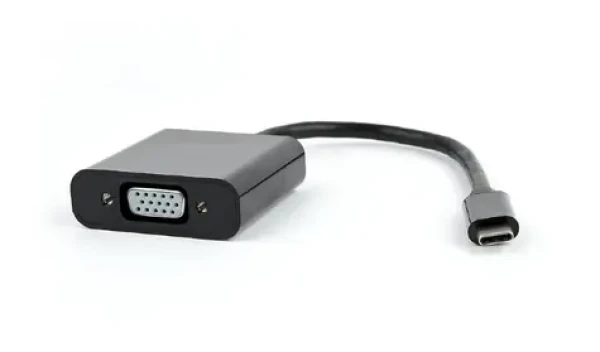 Gembird adaptér USB Typ-C (M) na VGA (F) čierna (AB-CM-VGAF-01)