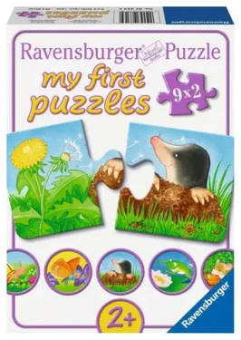 Ravensburger Moje prvé puzzle Zvieratká na záhrade 9x2 dielikov