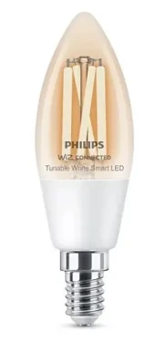 Philips SMART filament E14 4.9W biela / múdra LED žiarovka / 470 lm / 2700 - 6500 k / stmievateľná (929003017621)