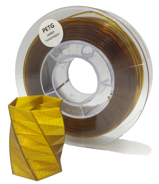 PET-G filament 1,75 mm jantárový transparentný Devil Design 1 kg