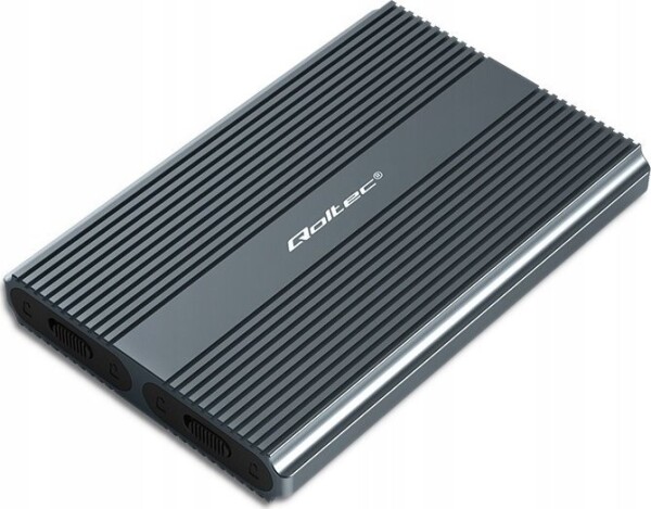 Qoltec Obudowa/kieszeń na disk M.2 SSD | SATA | NVMe | USB-C | DUAL 2 x 2TB