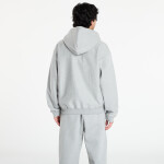 Mikina Nike Solo Swoosh Men's Full-Zip Fleece Hoodie Dk Grey Heather/ Lt Smoke Grey/ White L