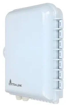 Extralink Emma biela / Optická spojovacia skriňa / 16 vlákien / 16 kaziet pre spoje (EX.0394)