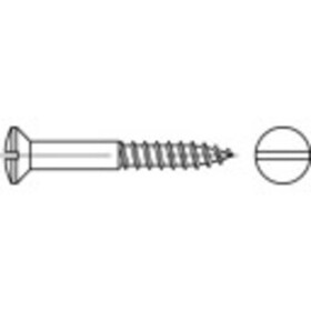 TOOLCRAFT TO-5446116 skrutka do dreva so zápustnou šošovkovou hlavou 6 mm 40 mm drážka DIN 95 mosaz 200 ks; TO-5446116