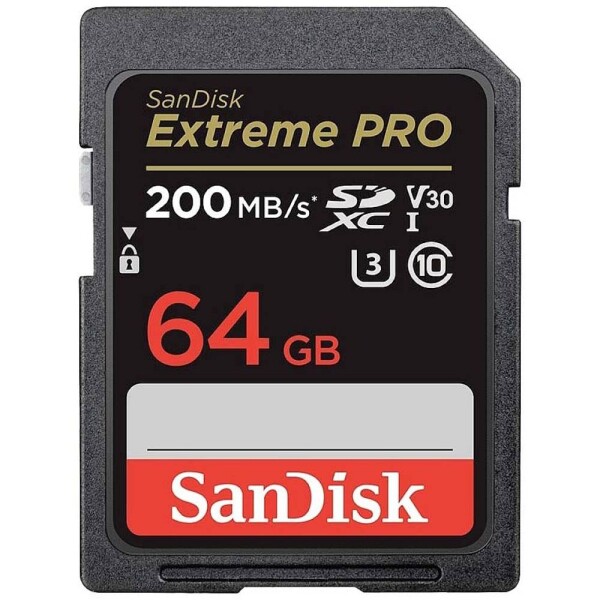 SanDisk Extreme PRO SDXC karta 64 GB Class 10 UHS-I nárazuvzdorné , vodotesné; SDSDXXU-064G-GN4IN