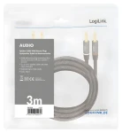 LogiLink audio kábel banánik čierna / Audio kábel / Banánek - Banánek / 3 m (CA1210)