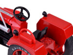 Mamido Červený kovový traktor s prívesom, otočné gumové kolesá 1:18 ZA5202