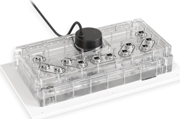 Alphacool Apex Distroprokove Dark Base Pro 901, ARGB mit Apex Pumpe - wei