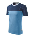 Tričko Colormix unisex azúrovo modré S