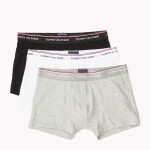 Pánske trenírky 3-PACK PREMIUM ESSENTIAL TRUNKS 1U87903842004 čierna/sivá/biela Tommy Hilfiger