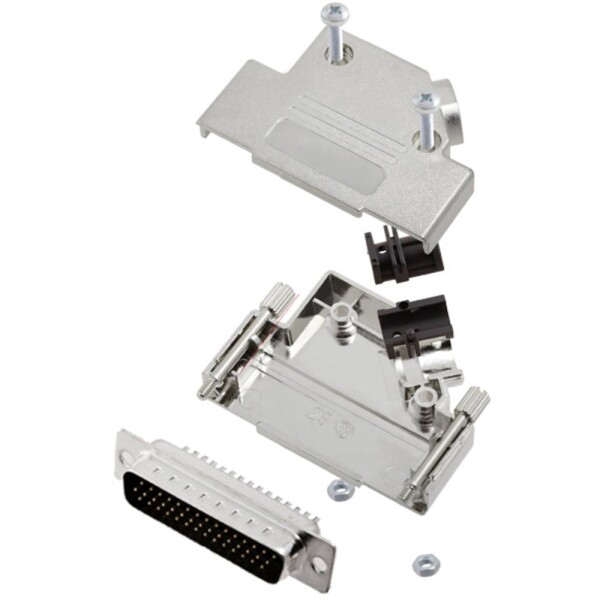 TRU COMPONENTS TCD45PKM25HDP44K 7709452 sada D-SUB kolíkové lišty 45 ° Pólov: 44 spájkovaný 1 ks; 7709452