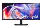 40" Samsung ViewFinity S8 čierna / Monitor / VA Curved / 5120 x 2160 / 21:9 / 144Hz / Thunderbolt 5 / KVM (LS40H850TAUXEN)