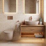 REA - Umývadlo na dosku Focus Taupe REA-U3228