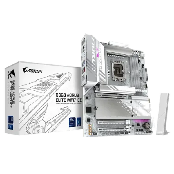 GIGABYTE B860 AORUS ELITE WIFI7 ICE / B860 / LGA1851 / 4x DDR5 / PCIEx16 / 2.5 GLAN / ATX (B860 A ELITE WF7 ICE)