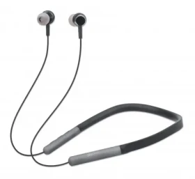 Manhattan Športové slúchadlá s náhrdelníkom čierna / Bluetooth Stereo Headset / Bluetooth 5.0 / microSD / výdrž 5 h (179805)