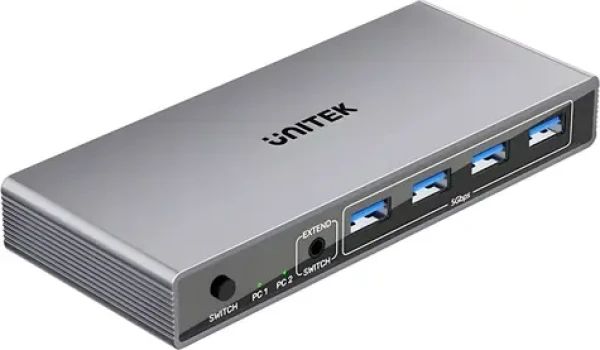 Unitek KVM prepínač 8K 60Hz / KVM prepínač / DisplayPort / USB 3.0 / 5 Gbps (V1310AGY01-EU)