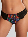 Dámske brazílske nohavičky 10942 Black Mixed Colors - Panache 44 černá- MIX barev