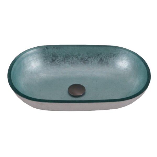 OLSEN SPA - Sklenené umývadlo na dosku LEIDEN 55×34×12 cm OLKLTG223