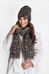 SCARF P-059 BEIGE/BLACK 205X30