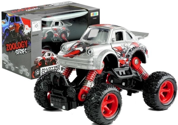 Mamido Elektrické autíčko Monster Truck s tlmičmi, jazdí v mierke 1:36