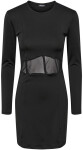 Pieces Dámske šaty PCMAJA Slim Fit 17131575 Black L