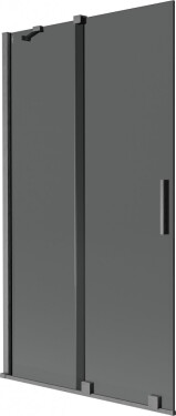 MEXEN/S - Velar dvojkrídlová posuvná vaňová zástena 100 x 150, grafit, grafit kartáčovaná 896-100-000-41-66