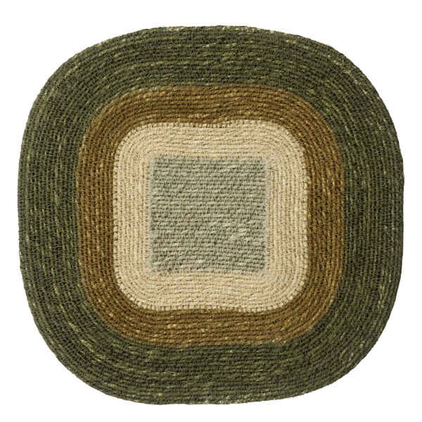 MADAM STOLTZ Prestieranie Seagrass Khaki 35 × 35 cm
