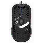 Endorfy LIX Plus čierna / optická / drôtová / herná / 19000 dpi / PAW3370 / 6 tlačidiel / RGB / Kailh GM8.0 / USB / 1.8m (EY6A001)