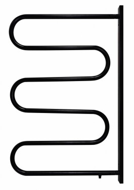 OLSEN SPA - Elektrický sušiak otočný - Farba - Čierna, Materiál - Komaxit, Rozmer radiátora - ES 3 - 35 x 865 x 580 mm, Výkon - 83 W OLBES3OCER