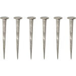 House Doctor Designový háčik Wall Nail Silver – sada 6 ks