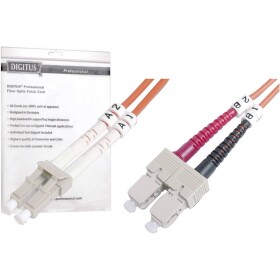 Digitus Fiber Optic Patch Cord, LC to SCMultimode 50/125 µ, Duplex Length 3M (4016032249412)