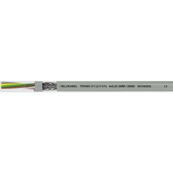 HELU 16030-500 dátový kábel LiYCY 6 x 0.75 mm² sivá 500 m; 16030-500