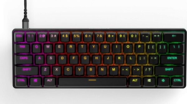 SteelSeries Apex Pro Mini (DE) čierna / Herná klávesnica / mechanická / OmniPoint 2.0 / RGB / USB / DE layout (64822)