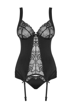 Erotický korzet corset black OBSESSIVE černá S/M