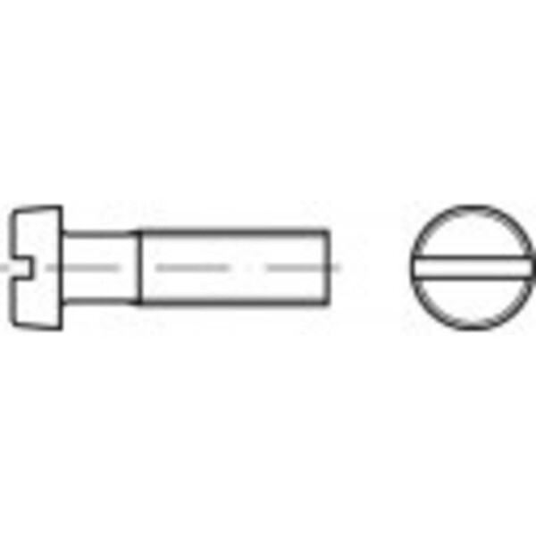 TOOLCRAFT TO-5381172 skrutky s valcovou hlavou M3.5 30 mm drážka DIN 84 ocel glavanizované zinkom 200 ks; TO-5381172